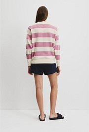 Verified Australian Cotton Stripe Heritage Sweat