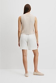 Organically Grown Cotton Linen Tank