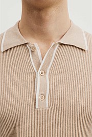 Australian Cotton Blend Tipped Knit Polo