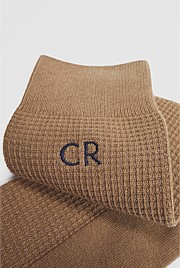 Australian Cotton Blend CR Waffle Crew Sock Pack of 2