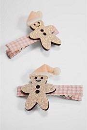 Gingerbread Clip Pack of 2