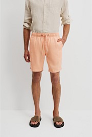 Organically Grown Linen Drawcord Short