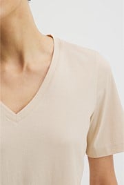 Australian Cotton Short Sleeve V-Neck Relaxed T-Shirt