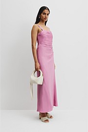 Tucked Slip Dress