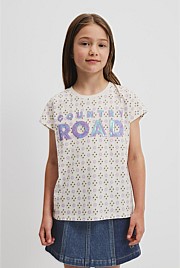 GOTS-Certified Organic Sequin Logo T-Shirt