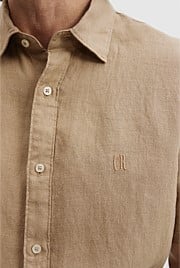 Regular Fit Organically Grown Linen Short Sleeve Shirt