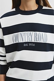 Verified Australian Cotton Stripe Heritage Sweat