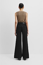 High Rise Wide Leg Jean