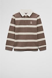 Organically Grown Cotton Stripe Rugby Top