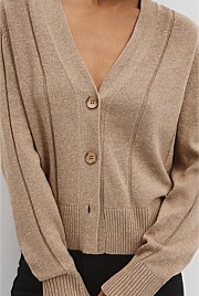 Organically Grown Cotton Linen Knit Cardigan