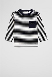 Cotton Long Sleeve Pocket T-Shirt