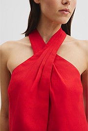Linen Halter Top