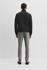 Wool Funnel Neck Jacket