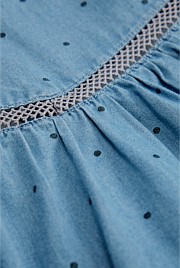 Cotton Blend Puff Sleeve Top