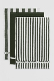 CR Stripe Australian Cotton Tea Towel Pack of 3