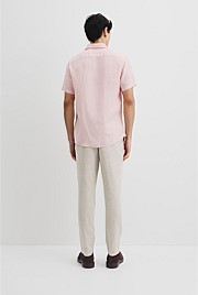 Organically Grown Linen Regular Fit Short Sleeve Shirt