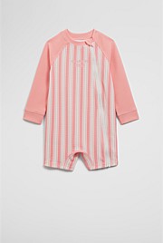 Stripe Logo Swimsuit