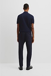 Australian Cotton Blend Silk Button Polo