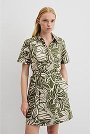 Print Flared Mini Dress