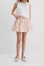 Sunset Print Skirt