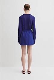 Pull On Linen Skirt