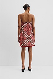Organically Grown Linen Frayed Mini Dress