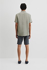 Organically Grown Linen Regular Fit Short Sleeve Shirt