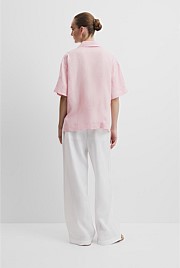 Organically Grown Linen Short Sleeve Shirt