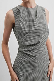 Gingham Midi Dress