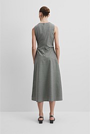 Gingham Midi Dress