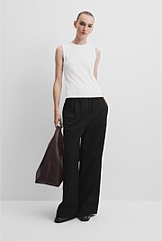 Australian Cotton Blend Fitted Rib Tank
