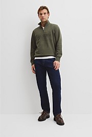 Australian Cotton Half Zip Heritage Sweat
