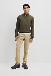 Australian Good Earth Cotton Half Zip Knit