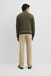 Australian Good Earth Cotton Half Zip Knit