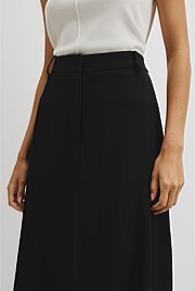 Crepe Midi Skirt