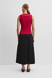 Australian Cotton Blend Fitted Rib Tank