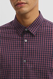Slim Fit Cotton Check Shirt
