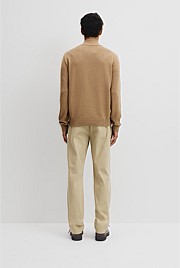 Australian Good Earth Cotton Half Zip Knit