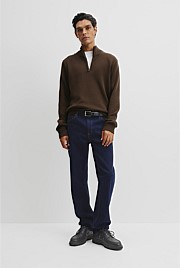 Australian Good Earth Cotton Half Zip Knit