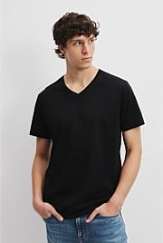 Pima Cotton V-Neck T-Shirt