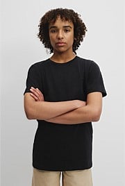 Teen Recycled Cotton Blend Plain CR Short Sleeve T-Shirt