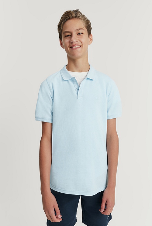 Teen Recycled Cotton Polo Shirt