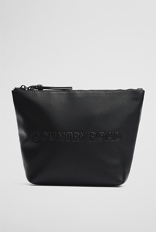 Branded Detail Tri Cosmetic Bag