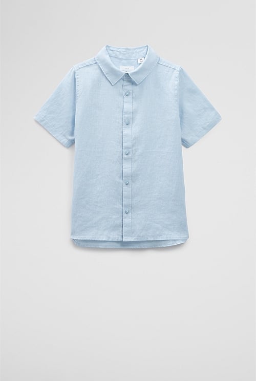 Organically Grown Linen Short Sleeve Shirt