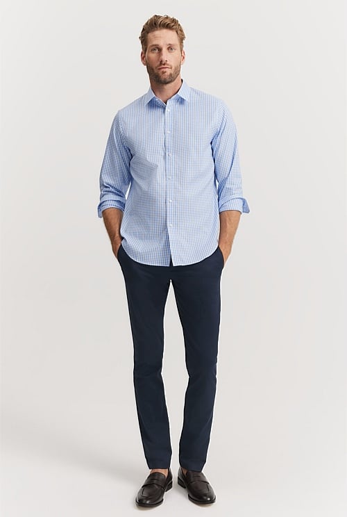 Regular Fit Gingham Travel Shirt