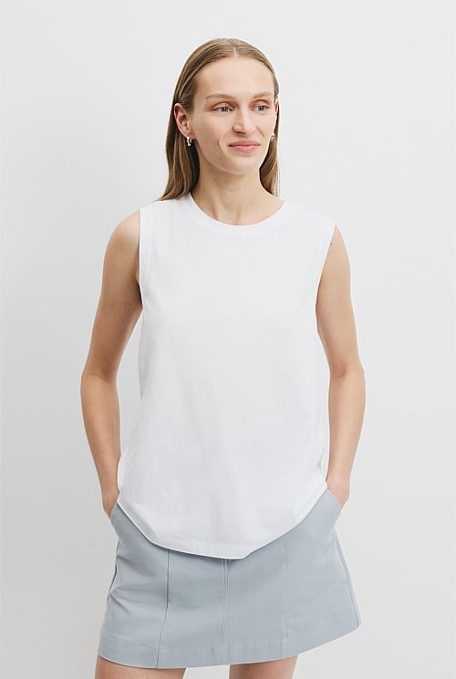 Australian Cotton Relaxed Tank