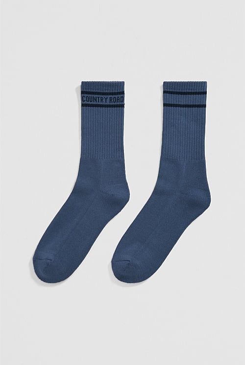 Australian Cotton Blend Country Road Sport Crew Sock