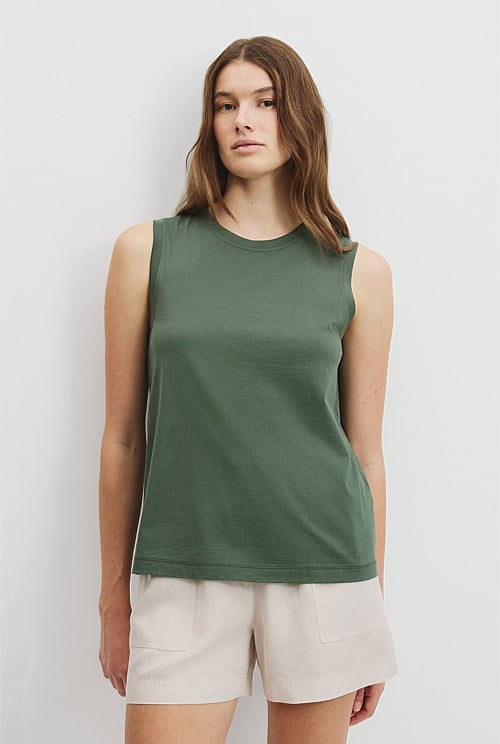 Australian Cotton Relaxed Tank