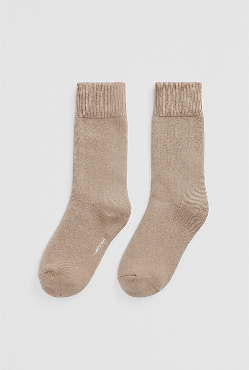 Cotton Blend Boot Crew Sock