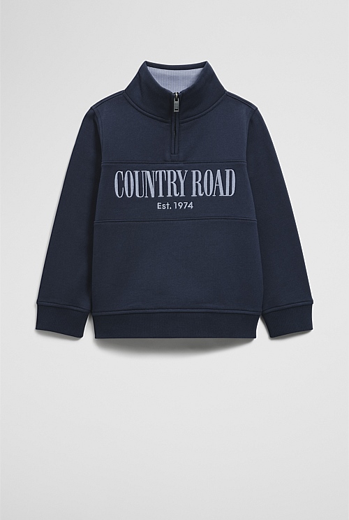 Australian Cotton Heritage Half Zip Sweat